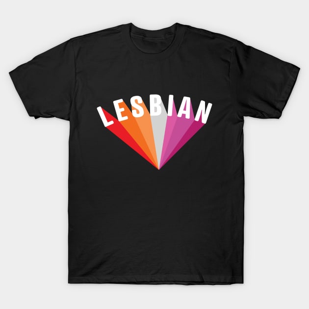 Lesbian Pride Shadow T-Shirt by lavenderhearts